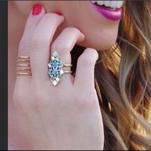 RETIRED Stella and Dot Stone Tile Ring